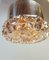 Lampade da soffitto vintage in metallo cromato e cristallo di Kinkeldey, anni '70, set di 2, Immagine 10