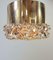 Lampade da soffitto vintage in metallo cromato e cristallo di Kinkeldey, anni '70, set di 2, Immagine 6