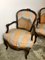 Fauteuils Cabriolet Louis XV en Noyer, Set de 2 6