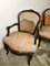 Louis XV Walnuss Cabriolet Sessel, 2er Set 6