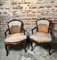 Louis XV Walnut Cabriolet Armchairs, Set of 2 2