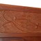 Antique Art Nouveau Hand Carved Cherrywood and Walnut Double Twin Bed, 1920s, Set of 2 10
