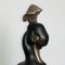 Art Deco Bronze Mandarin Duck with Tuft Sculpture by Marie Louise Simard, 1920s 9