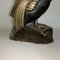 Art Deco Bronze Mandarin Duck with Tuft Sculpture by Marie Louise Simard, 1920s, Image 11