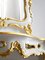 Baroque Style Console Mirror Set with Lacquered Wood & Gold Leaf Details from Cupioli Luxury Living, Set of 2, Image 4