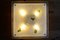 Lampada da soffitto quadrata in vetro di Murano, anni '60, Immagine 6