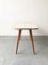 Mid-Century White Formica, Brass, and Oak Coffee Table 10