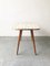 Mid-Century White Formica, Brass, and Oak Coffee Table, Image 10