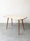 Mid-Century White Formica, Brass, and Oak Coffee Table, Image 8