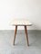 Mid-Century White Formica, Brass, and Oak Coffee Table, Image 7