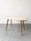 Mid-Century White Formica, Brass, and Oak Coffee Table 11