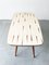 Mid-Century White Formica, Brass, and Oak Coffee Table, Image 3