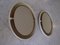 White Oval Bathroom Mirrors, 1970s, Set of 2 9