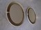 White Oval Bathroom Mirrors, 1970s, Set of 2, Image 9
