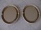 White Oval Bathroom Mirrors, 1970s, Set of 2, Image 10