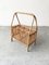 Mid-Century Rattan and Bamboo Bottle Holder, 1950s 6