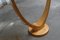 Vintage Art Deco Glass Globe Floor Lamp with Nutwood Tuning Fork Foot from Columbus Oestergaard, Image 2