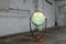 Vintage Art Deco Glass Globe Floor Lamp with Nutwood Tuning Fork Foot from Columbus Oestergaard, Image 14