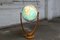 Vintage Art Deco Glass Globe Floor Lamp with Nutwood Tuning Fork Foot from Columbus Oestergaard, Image 31