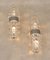 Large Mid-Century French Chrome and Glass Sconces, 1970s, Set of 2, Image 5