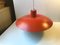 Vintage Orange PH4 / 3 Pendant Lamp by Poul Henningsen for Louis Poulsen, 1970s 4