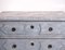 19th Century Gustavian Richly Carved Chest of Drawers with Marble Painted Top, Set of 2, Immagine 5