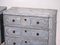 19th Century Gustavian Richly Carved Chest of Drawers with Marble Painted Top, Set of 2 4