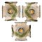 Hand-Blown Flush Mounts or Wall Sconces, 1960s, Set of 4 1