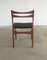 Danish Teak and Black Faux Leather Dining Chairs, 1960s, Set of 4, Image 7