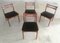 Danish Teak and Black Faux Leather Dining Chairs, 1960s, Set of 4 4