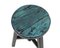Vintage Blue Lacquered Round Stool 2
