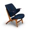 Fauteuil Modèle 14L Vintage Bleu de Poul Hundevad, Danemark, 1950s 8