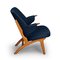 Vintage Danish Blue Model 14L Armchair from Poul Hundevad, 1950s, Image 7