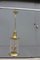 Mid-Century Italian Brass and Satin Glass Cylinder Lantern from Lumi, 1950s 11