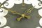 Wrought Iron and Brass Electric Wall Clock from Atlanta, 1960s 5