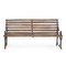 Metal Bench with Wooden Legs, 1940s, Image 2