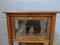 Art Deco Oak and Cut Glass Console Table with Drawer, Imagen 6