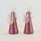 Murano Glass and Gold Dust Angel Figurines from Fratelli Toso, 1960s, Set of 2 2