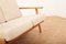 Mid-Century Solid Oak Model GE290 Plank Sofa by Hans J. Wegner for Getama 5