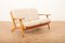 Mid-Century Solid Oak Model GE290 Plank Sofa by Hans J. Wegner for Getama 2