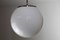 Vintage Bauhaus Style Opaline Glass Globe Ceiling Lamp, 1950s 6