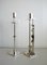 Silver Plate and Brass Candleholders by Ettore Sottsass for Swid Powell, 1980s, Set of 2, Image 1