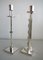 Silver Plate and Brass Candleholders by Ettore Sottsass for Swid Powell, 1980s, Set of 2, Image 6