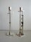 Silver Plate and Brass Candleholders by Ettore Sottsass for Swid Powell, 1980s, Set of 2 14