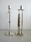 Silver Plate and Brass Candleholders by Ettore Sottsass for Swid Powell, 1980s, Set of 2 2