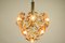 Lámpara colgante Blossom vintage de cristal de Murano de Mazzega, años 60, Imagen 4