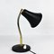 Black Metal and Brass Cocotte Table Lamp, 1950s 6