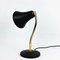 Black Metal and Brass Cocotte Table Lamp, 1950s 3
