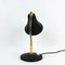 Black Metal and Brass Cocotte Table Lamp, 1950s 4