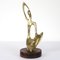 Mid-Century Brass Statue of Stylized Mother with Child in Hagenauer Werkstätte Style 2